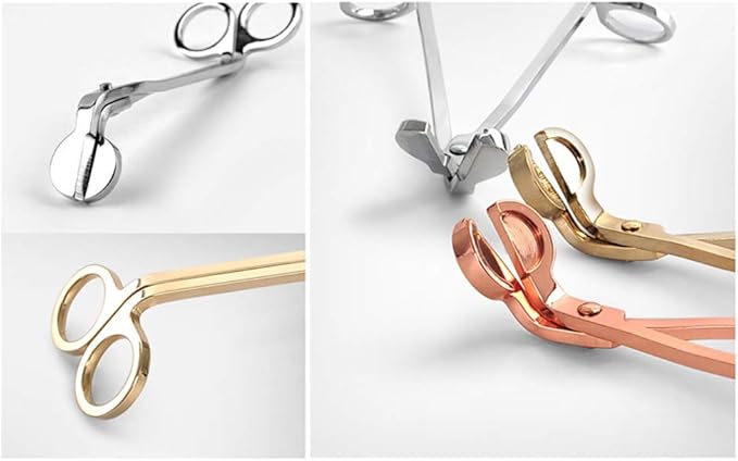 Candle Wick Trimmer Candle Wick Clipper Wick Cutter Scissor, Gold