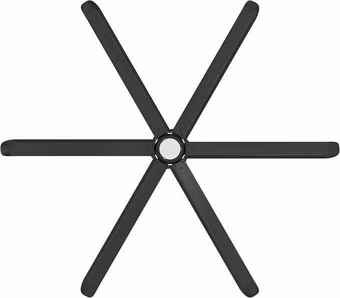 100 Inch Ceiling Fan Indoor/Outdoor 8.3ft HLVS Industrial PMSM Motor - Black Modern Big Ceiling Fan With Remote & Light for Living Room, Patio, Garage (Apollo 100")