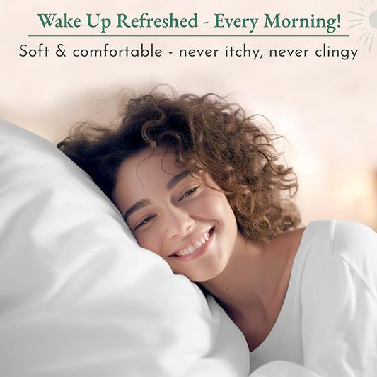 California Design Den King Size Sheet Set - 100% Cotton, 600 Thread Count, Deep Pocket King Sheets, Premium-Feel Bedding with Sateen Weave - Ticking Stripe Pattern