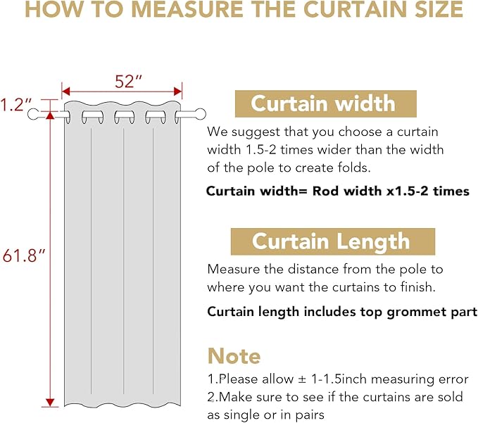 100% Blackout Curtains Thermal Insulated Full Blackout Grommet Curtains for Living Room Energy Efficiency Window Drapes for Bedroom with Black Liners (1 Panel, 52x63 inch, Navy)