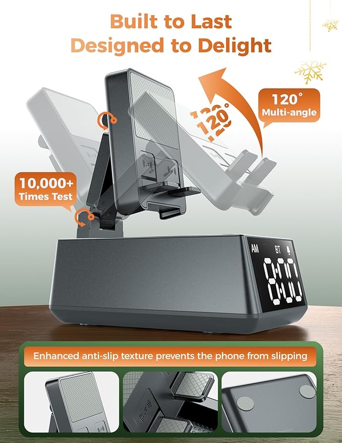 White Elephant Gifts for Adults Useful:Birthday Gift for Men Women Christmas Ideas Induction Speaker Bluetooth HD Sound,Kitchen Gadgets Anniversary Dad Mom Husband Wife Teen Stocking Stuffers (Gray)