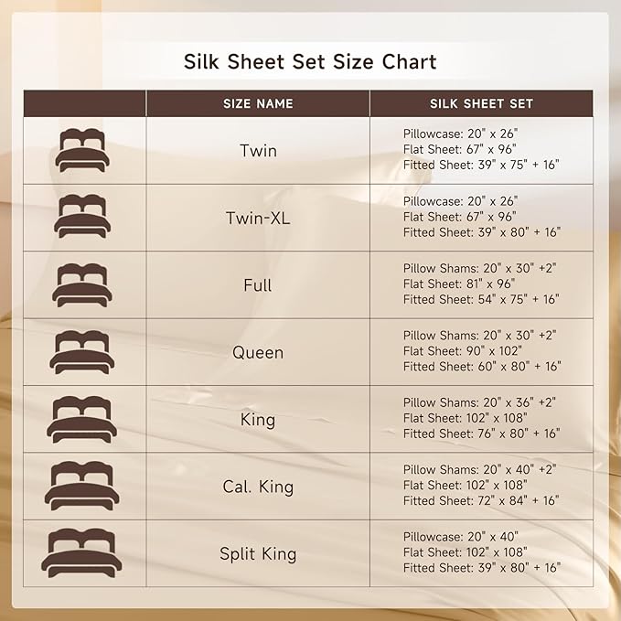 THXSILK Silk Sheet Set 4Pcs, 6A+ Top Grade 100% Pure Mulberry Silk Bed Sheets Ultra Soft Durable Luxury Bedding Sets, 1 Fitted Sheet, 1 Flat Sheet and 2 Pillowcases (Twin, Metallic Gold)