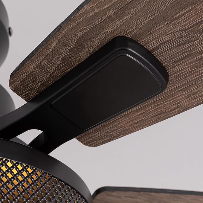 Ceiling Fans with Lights and Remote Control, Ceiling Fan for Bedroom Living Room (Flush Mount 46 in)