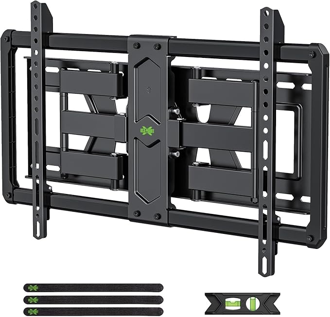 USX Mount Ultra Slim TV Wall Mount for 37-90 inch Flat Screen/LED/4K, Full Motion Wall Bracket with Dual Swivel Articulating Dual Arms, TV Mount for Max VESA 600x400mm, Fits 8"/16"/24" Studs