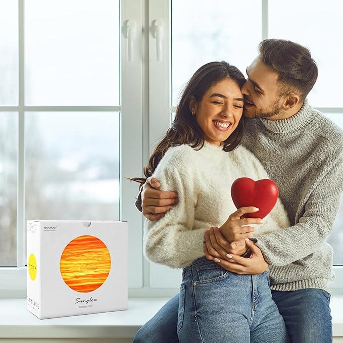 mamre Golden Sunset Lamp Gifts Idea Anniversary Valentine’s Birthday Mother's Day Gifts Home Decoration Unique Table Lamp Gift