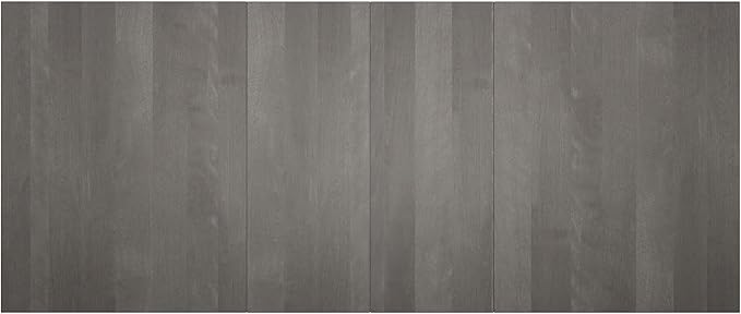 Amisco Kane Extendable Dining Table - Grey Solid Wood/Black Metal