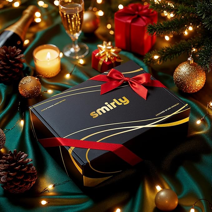 SMIRLY Wood Cutting Boards for Kitchen Wooden Chopping Board Set Reversible with Deep Juice Grooves Grip Handles, Large Charcuterie Tray for Home Kitchen, Rubber Wood, 3Pcs with Holder