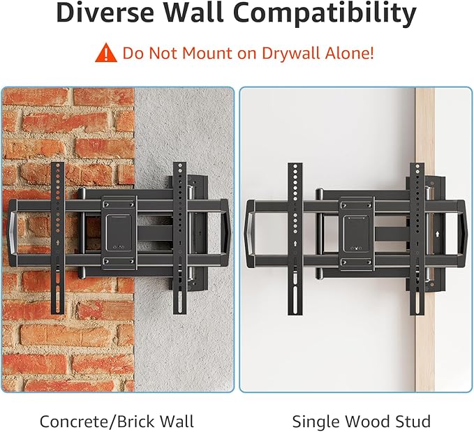 MOUNTUP Full Motion TV Wall Mount with 30” Extension & Tilt & Swivel for Most 42-75 Inch TVs, Long Arm TV Mount Corner Bracket Articulating Arm Mount, Max VESA 600x400mm and Up to 99 lbs, MU0057-L