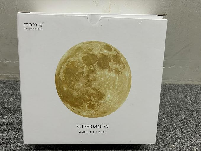 mamre Supermoon Lamp Non-Rechargeable Night Light Couple’s Gift for Wedding Anniversary Valentine’s Day Birthday Christmas