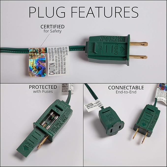Wintergreen Lighting 25 OptiCore LED C9 Warm White Pathway Christmas Lights, Heavy Duty Bulbs for Driveway, Walkway Marker, 5" Commercial PathPRO Stakes, 18 Gauge Green Wire, 25'
