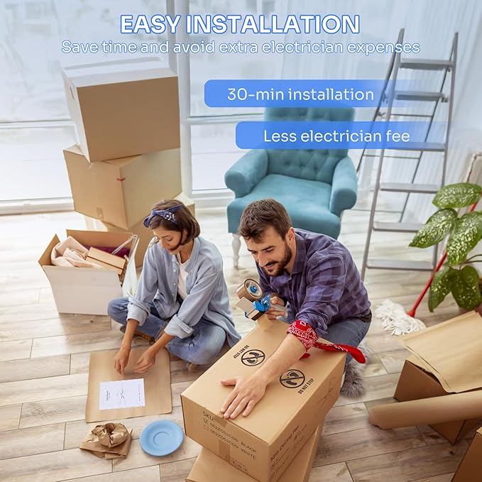 Ceiling Fans with Lights, 52 Inch Modern Ceiling Fans with Lights and Remote Control, DC Reversible Motor, Noiseless, 3CCT, Ceiling Fan for Bedroom, Living Room, Apartment Indoor/Outdoor Use