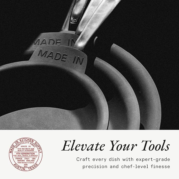 Made In Cookware - 8" Frying Pan Protector - Molded Silicone - Dishwasher Safe - Graphite