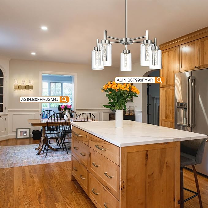 VINLUZ 3 Light LED Bathroom Vanity Light Fixtures Over Mirror,24W Metal Base Brushed Brass Finish Classic Wall Sconces with Crystal Lampshade Wall Mounted Lighting