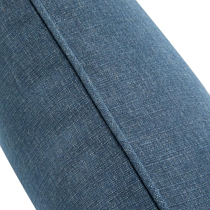 Waterproof Outdoor Lumbar Pillow Covers Set of 2,Home Decor for Garden Patio Furniture,Couch,Sofa 12"x20" Inch Decorative Pillows Cover Only,NO Insert(Denim Blue)