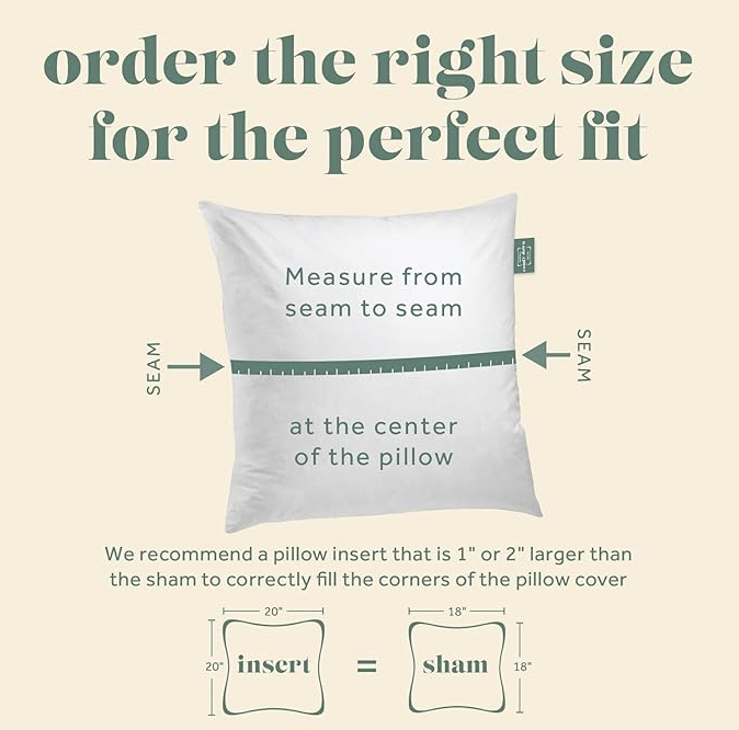 ComfyDown 24X24 Decorative Throw Pillow Insert, Down and Feathers Fill, 100% Cotton Cover 233 Thread Count, Square Pillow Insert - Made in USA