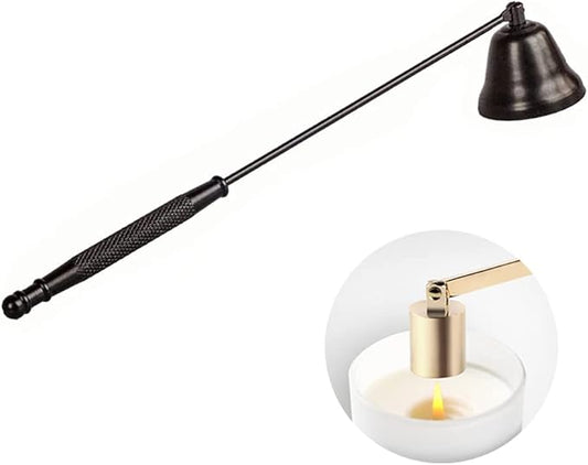 Candle Snuffer, Candlesnuffers Wick Snuffer Candle Extinguisher Accessory for Putting Out Extinguish Candle Wicks Flame Safely, Black