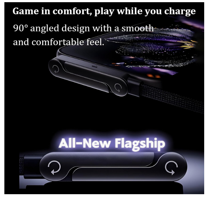 240W Fast Charging Cable with Invisible Phone Stand - 2-in-1 USB-C Holder for iPhone & Smartphones