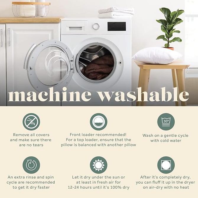 ComfyDown 24X24 Decorative Throw Pillow Insert, Down and Feathers Fill, 100% Cotton Cover 233 Thread Count, Square Pillow Insert - Made in USA