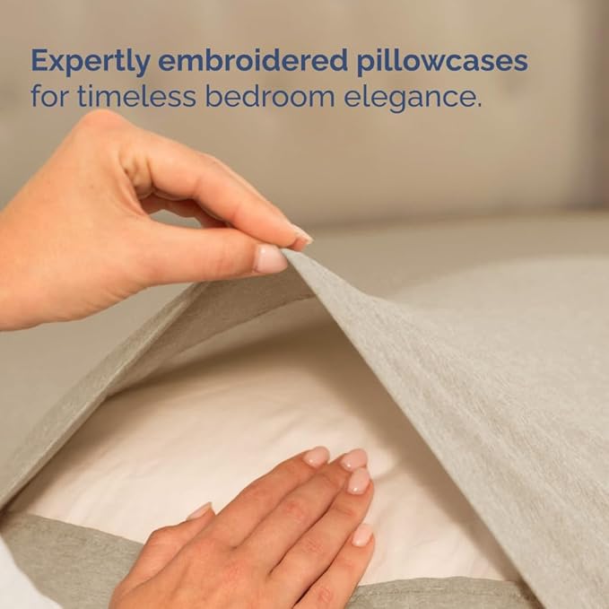 Split Head King Sheet Set – 4 Piece Flex Split Top King Sheets for Adjustable Beds - Fits 14” to 16" Mattress w/ Deep Pockets - Breathable & Cooling - Luxury Bedding and Wrinkle Free - Heathered Beige