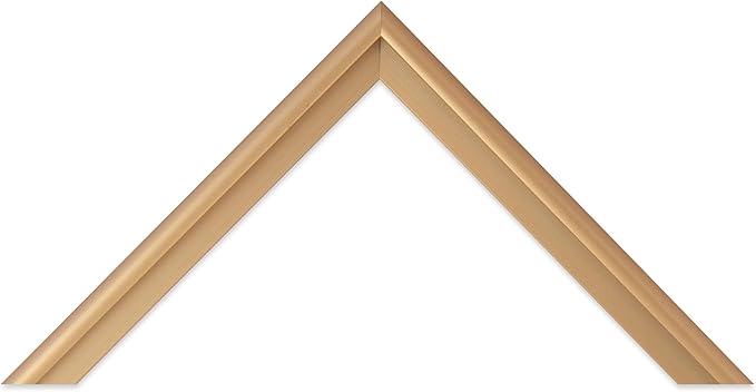 Frame My Mirror Gold Metal Framed Mirror, 36" x 48", True Reflections Glass, Champagne Bronze Finish, Stanton Design, Hangs Horizontally or Vertically, Built in The USA