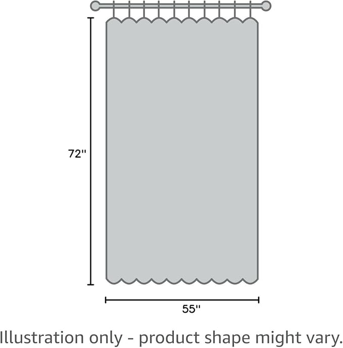 NICETOWN Linen Textured Gray Curtains 72 inches Long, Grommet Bedroom Curtains Privacy Added with Light Filtering Flax Window Treatments for Living Room, W55 x L72, 2 Panels