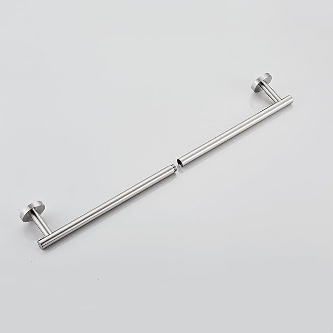 Bath Towel Bar, 24 Inch 304 Stainless Steel Thicken Towel Holder for Bathroom Wall, Towel Holder Brushed Nickel Finished Wall Mount(Total Length 26-Inch)