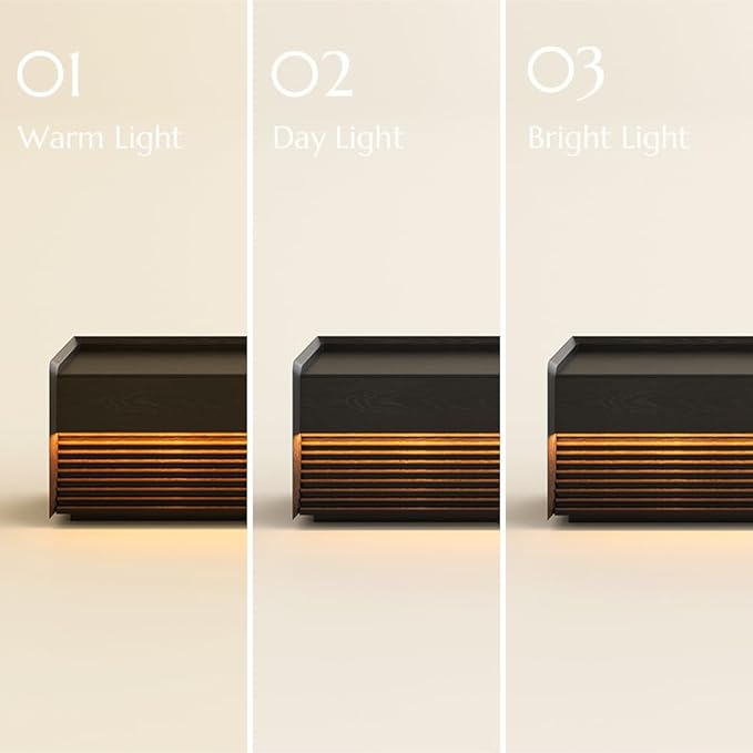 POVISON Fully-Assembled Mid Century Modern TV Stand, 94.49" Wood Media Console with Adjustable LED Light, Entertainment Center with Storage for Living Room