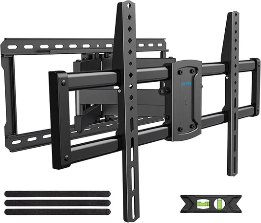 USX STAR 37-90 inch Heavy Duty Full Motion TV Wall Mount, Fits 24" Wood Studs, Wall Mount tv Bracket with Smooth Swivel, Tilt, Extension, Hold up to 150lbs, Max VESA 600x400 mm, Fit Most 75 85 90 TVS