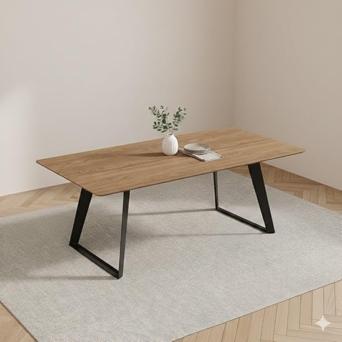 ZckyCine 51"-67" Expandable Modern Dining Table | Rectangular Wood Extendable Design | Space-Saving Multifunctional Kitchen & Home Furniture for Small Spaces, Family Dining Rooms