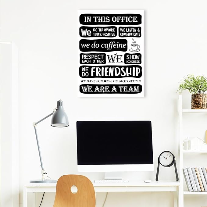 Gwisml In This Office Wall Decor,We Are A Team Artwork Inspirational Teamwork Canvas Frame Paintings For Home Workplace Wall Art Decor