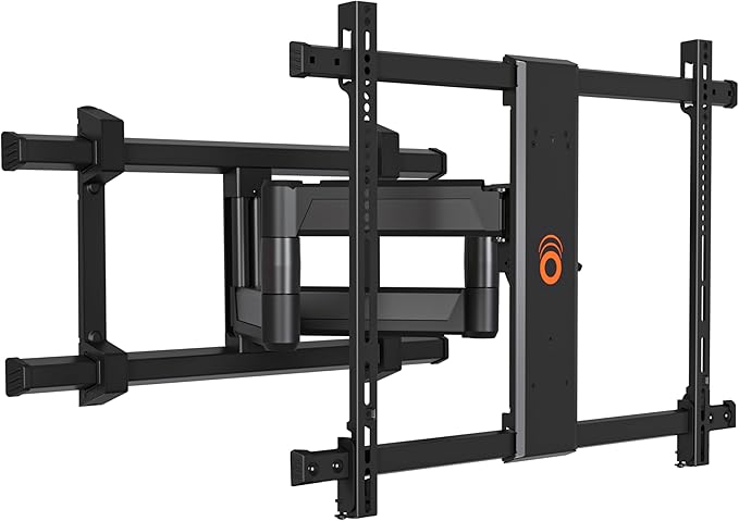 ECHOGEAR XL Full Motion TV Wall Mount - Universal Bracket for Big TVs Up to 90" - Smooth Articualtion Plus Easy 3 Step Install with Pre-Assembled TV Interface - Ideal for OLED & QLED TVs
