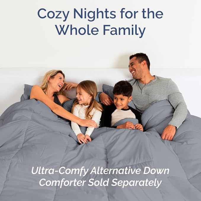 Full XL Bed Sheet Set - 4 Piece Extra Long Extended Full XL Sheets - Soft, Breathable & Cooling - Fits 8” to 16" Mattress w/ Deep Pockets - 54" x 80" - Easy-Fit, Wrinkle & Fade Resistant - Steel Blue