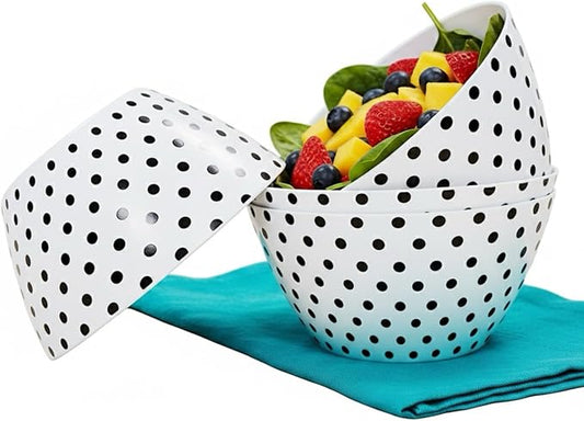 Bowl Set- Set of 4 Bamboo Fiber Lightweight Serving Bowls for Prepping, Cooking and Serving Food, Salad, Appetizers, Dessert, Cereal,Dishwasher Safe, BPA-free, Gift I 22oz. 2.7 * 5.7 in..