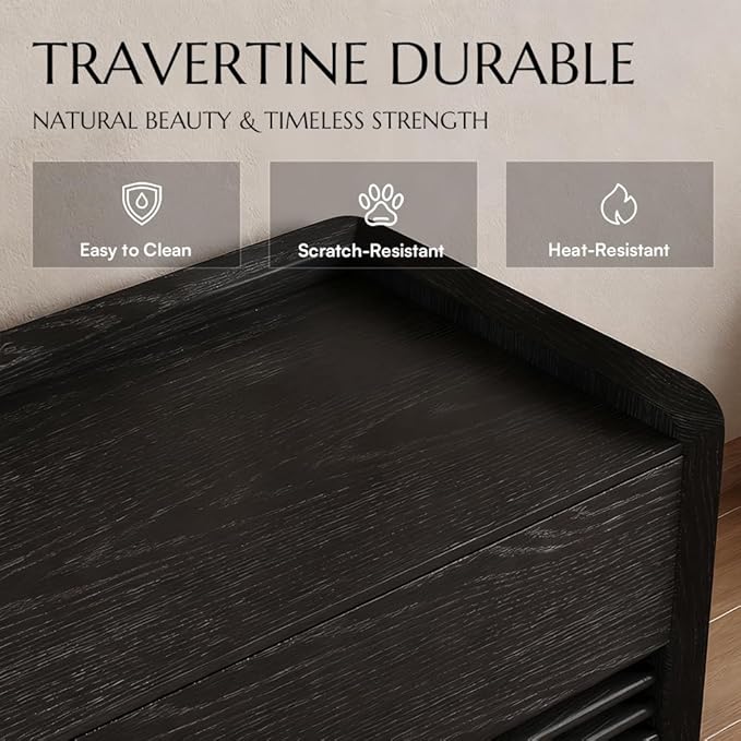 POVISON Fully-Assembled Mid Century Modern TV Stand, 94.49" Wood Media Console with Adjustable LED Light, Entertainment Center with Storage for Living Room