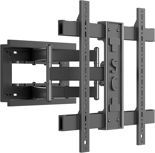 Ultra Slim TV Wall Mount for 90 86 85 80 75 65 60 inch TVs, Full Motion TV Bracket for 50-90 inch Hold 187 lbs Tilt Swivel Extension Leveling Adjustable Articulating Arm Max VESA 650x600, Y7U