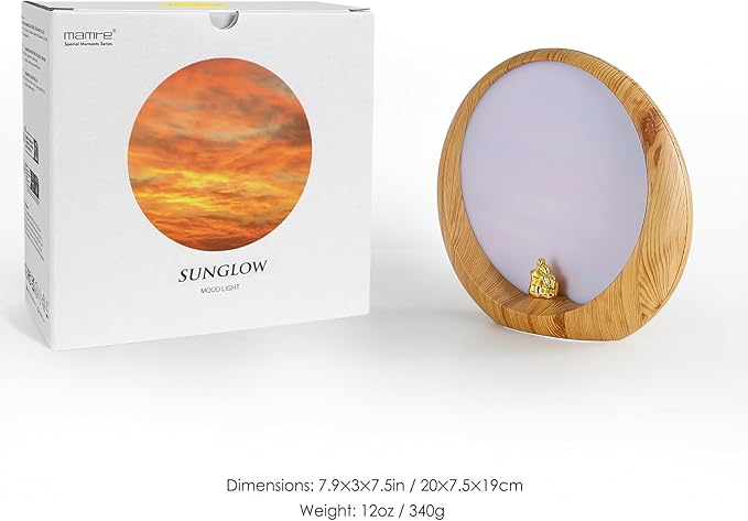 mamre Romantic Dimmable Sunset Lamp Home Decor Sunset Table Lamp Gift for Living Room Bedroom