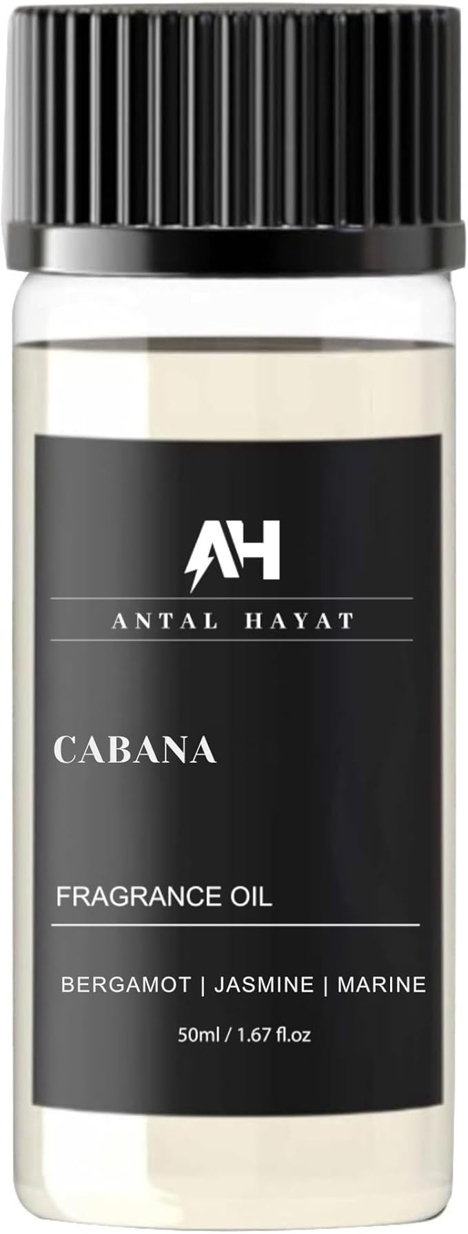 Cabana Diffuser Oil 50mL - Hotel Scented Essential Oils for Home - Lemon, Bergamot, Jasmine, Amber & Musk - Inspired by The Ritz Carlton - Antal Hayat Luxury Aromatherapy Oil