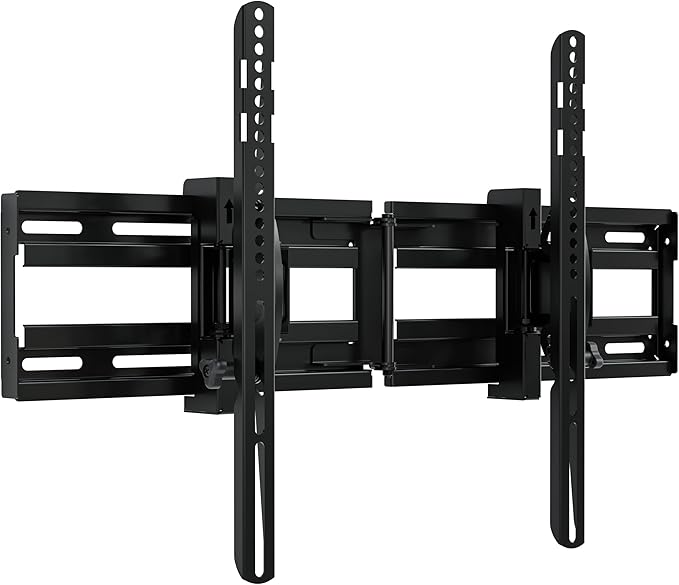 ECHOGEAR Extendable Tilting TV Wall Mount for 32 to 90" Screens up to 110lbs - Reduce Glare w/ 5.2" Extension for 12 deg Tilt - Universal TV Mount w/ 3-Step Install & Included Hardware – UL Listed