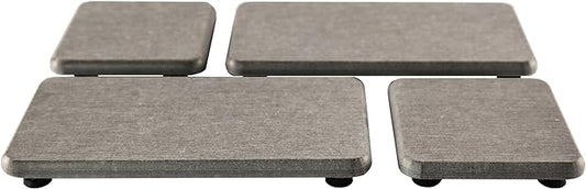 Set of 4 Water Absorbent Diatomite Coasters, Diatomaceous Earth Kitchen Soap Dish, Bathroom Trays, Water Absorbing Stone Used for Hand Soaps & Plants & Toiletries in The Modern Home