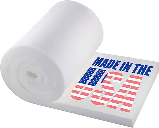 MoonRest® Custom Cut - Upholstery Foam Cushion Fill for Couch, Chair, Sofa, Bench, Bed, Decorative Throw Pillow, Stuffing, Hospital and Gymnastics Mattress