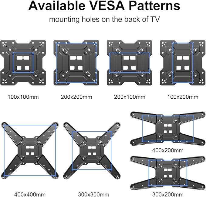 Suptek Long Arm Corner TV Wall Mount for Most 23"-60" TVs, Full Motion TV Bracket 30 inch Extension Articulating Wall Mount Bracket Max VESA 400x400mm, Smoothly Extendable, Holds up to 99 lbs A1S