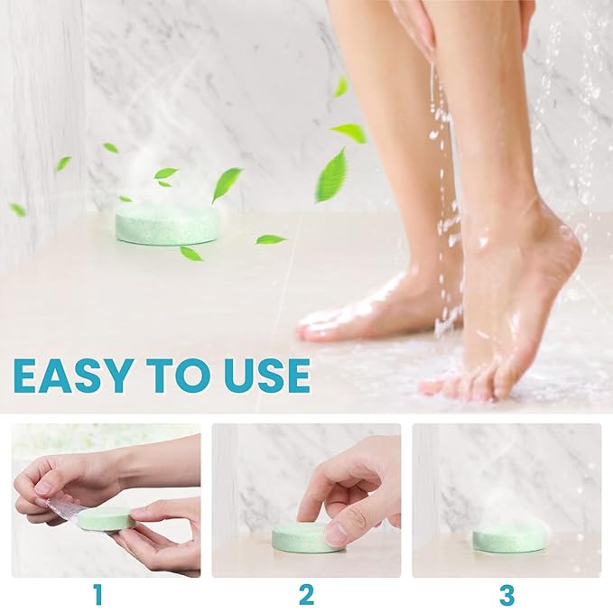 Shower Steamers 8 Pack Set Shower Bombs Tablets in Box with 8 Fragrances with Shea Butter for Self-Care & Relaxation, Idea for Christmas, Women and Men