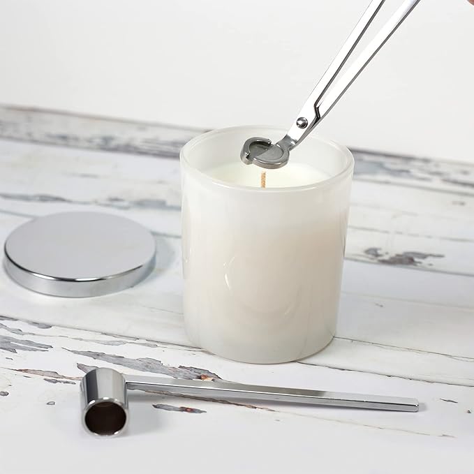 Candle Wick Trimmer and Candle Snuffer Accessory Set – Pick Your Color