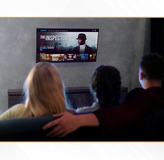 Ultra Slim Tilt TV Wall Mount Bracket for BenQ RP6502 65" Class 4K UHD Educational Touchscreen LED Display - RP6502 - Low Profile 1.7" from Wall, 12° Tilt Angle, Easy Install