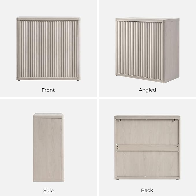 SICOTAS Buffet Cabinet with Storage 69.2" Sideboard Accent Modern Credenza with Doors & Shelves Fluted Tall Media Console Mid Century Coffee Bar Table for Living Room Kitchen Dining Room Hallway