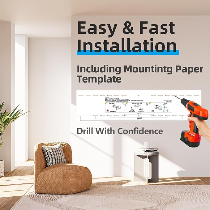 Heavy Duty TV Wall Mount for 55-100 inch Large TVs up to 200 LBS & 800x600 mm Vesa, Ultra Slim Fixed TV Mount, Low-Profile TVS Bracket, 16" 24" 32" Wood Stud, Fit Most 65+ 75+ 85 86 90 98 100 TVs