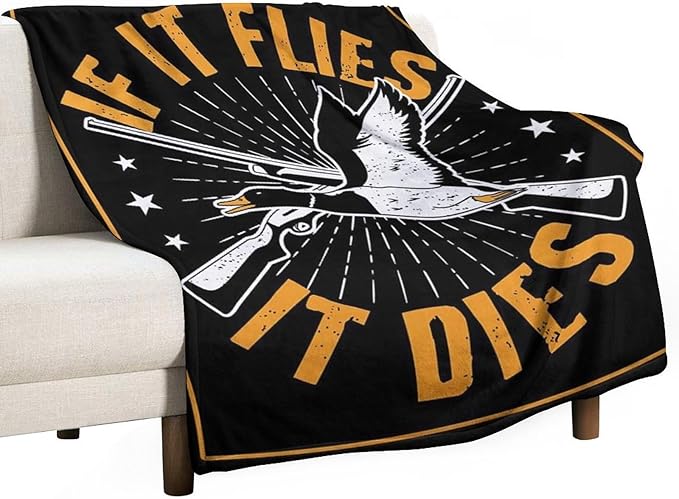 Goose Hunting Blanket Hunting Gifts for Men Goose Hunting Accessories Hunting Throw Blanket for Adults Soft Warm Cozy Fleece Blanket for Couch Sofa Bed 50"x60"