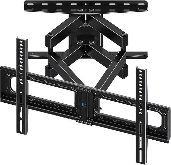 HOME VISION Full Motion TV Wall Mount for Most 32-85 inch TVs up to132 lbs, TV Mount Swivel and Tilt with Dual Articulating Arms, Wall Mount tv Bracket Max VESA 600x400mm, Fits 8" 12" 16" Wood Studs