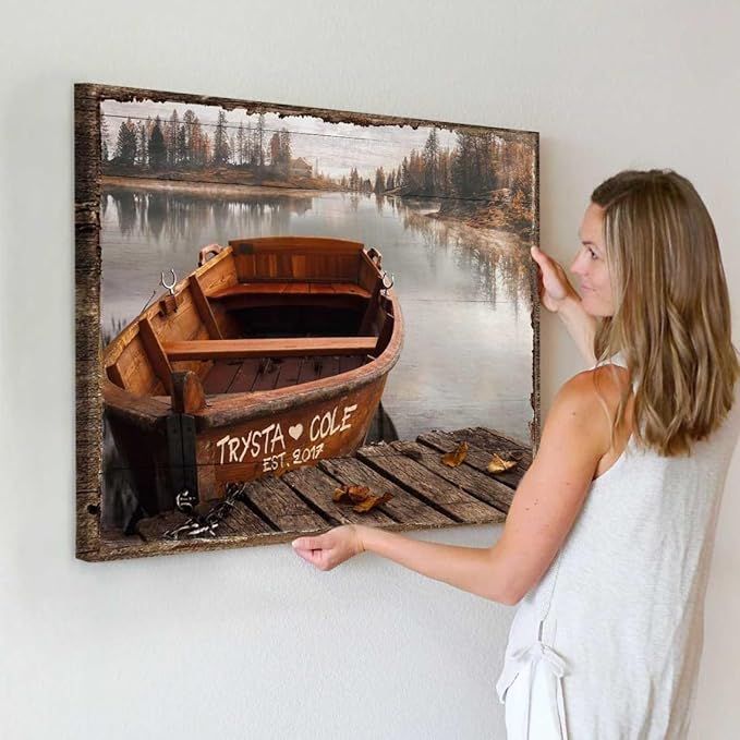 Personalized Canvas Vintage Street Sign For Couple, Crossroads StreetSign Best Gift For Сouple, Custom Name And Date VintageStreet Sign Art Canvas Of Poster #18