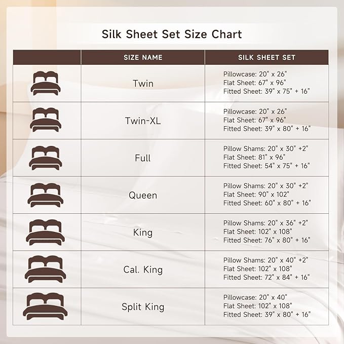 THXSILK Silk Sheet Set 4Pcs, 6A+ Top Grade 100% Pure Mulberry Silk Bed Sheets Ultra Soft Durable Luxury Bedding Sets, 1 Fitted Sheet, 1 Flat Sheet and 2 Pillowcases (Twin-XL, Pearl White)